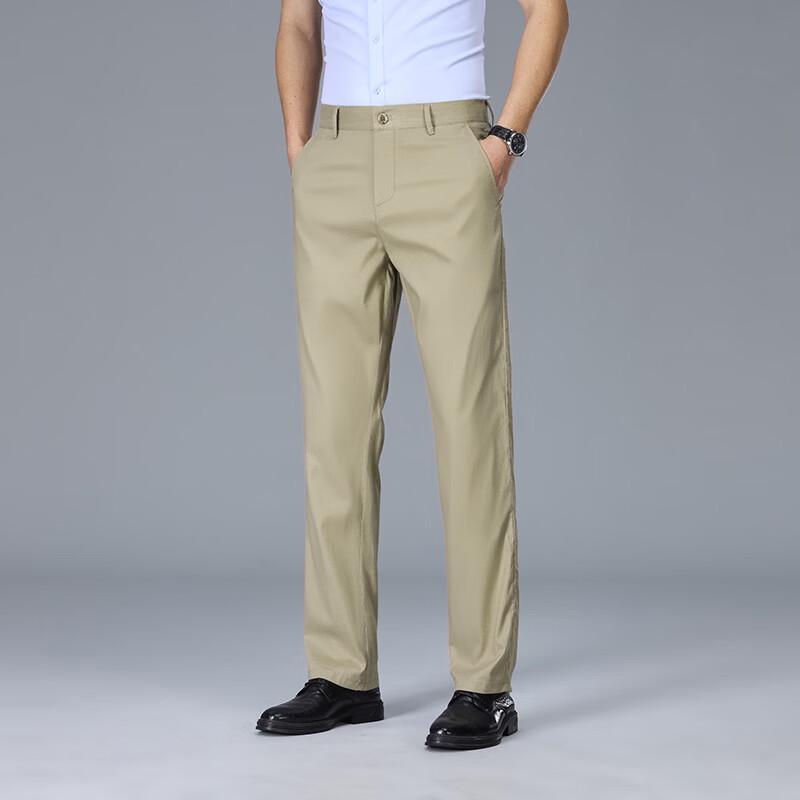Мужские мягкие высокоэластичные брюки в стиле business casual от YILITENG