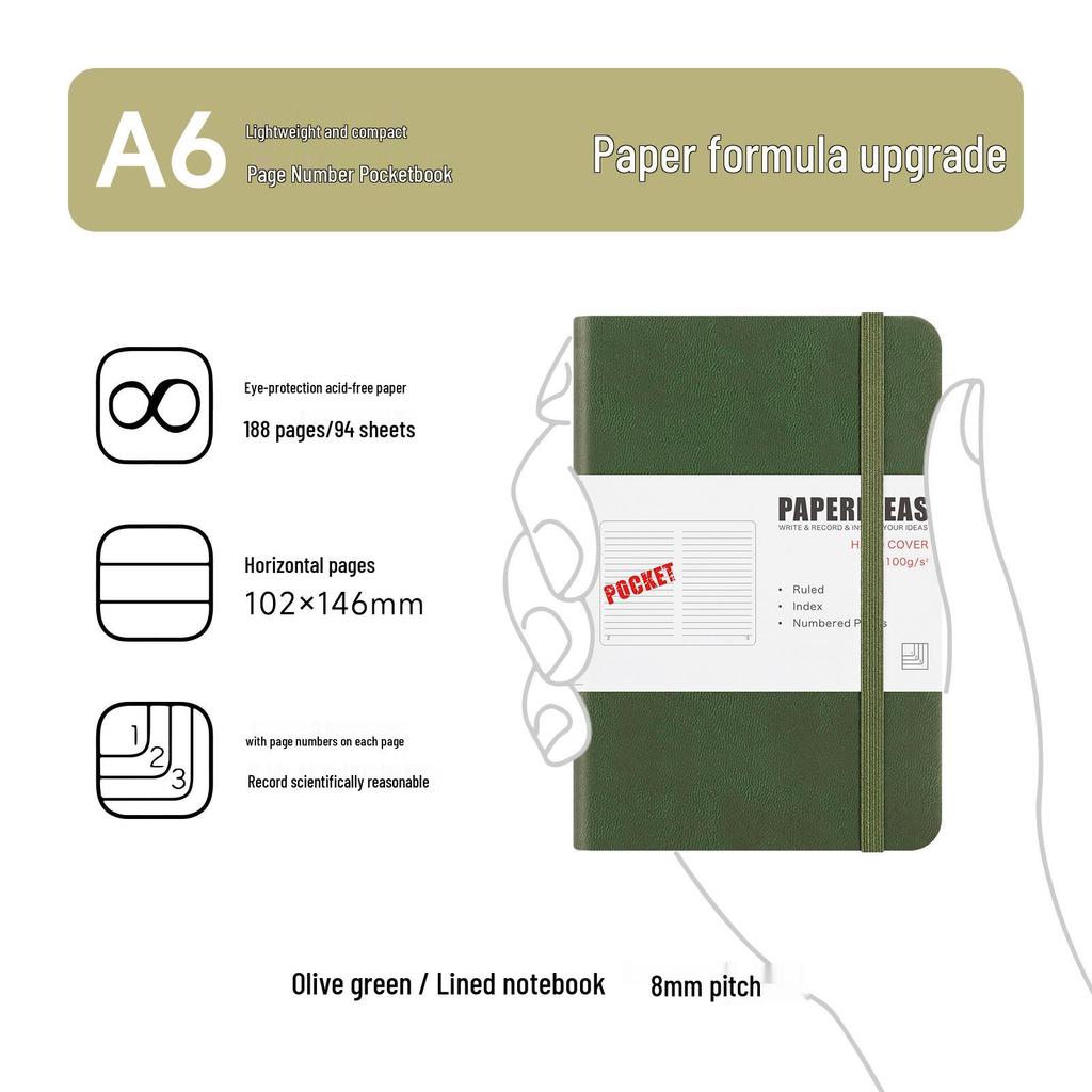 Мини-блокнот формата A6: Портативный стенографический дневник и журналистский журнал