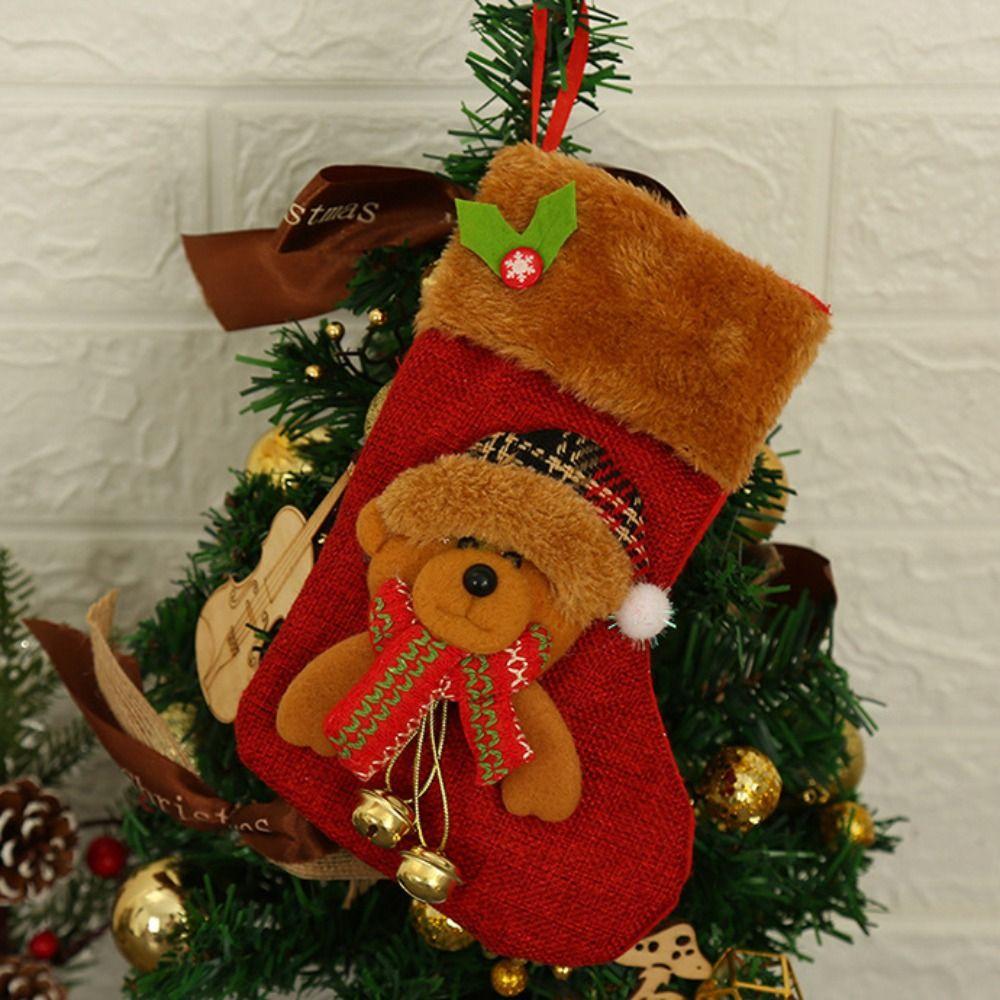 Santa Claus Elk Snowflake Christmas Gift Bag Thickened Christmas Tree Decorations Xmas