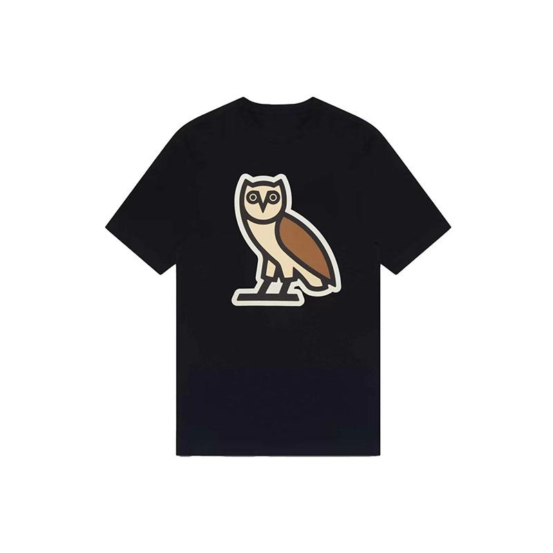 Classic Luxury Pure Cotton Clothing OVO Personalized Graphic Letter Printing Street Fashion Y2K WoShort-sleeved Top