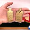 Golden Cigarette Case with Wine Gold Leaf and Fine Gold 999 Mobile Phone Sticker Set - Perfect Business Gift or Gift Box for Dad