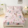 Нежный цветочный узор Матрас Четырехпредметный постельный набор Спальня Общежитие Постельное белье Декорация