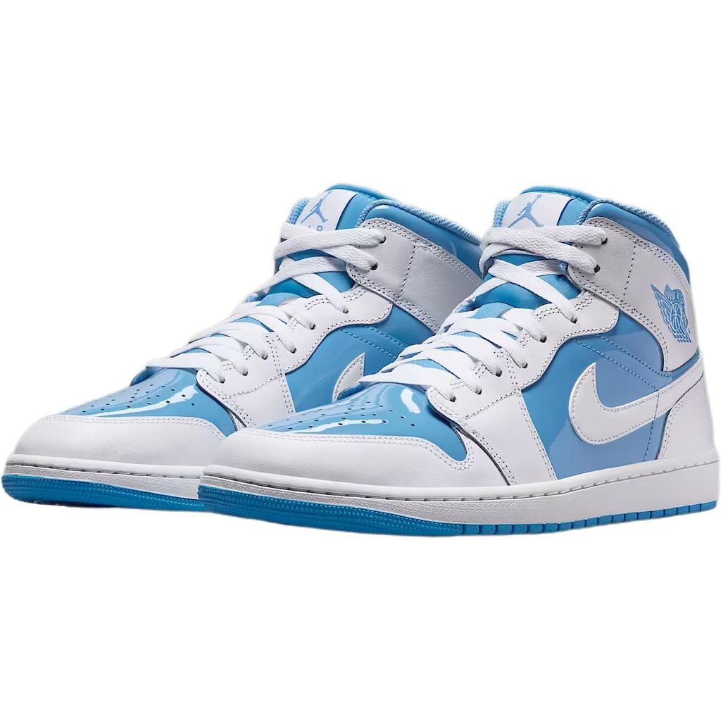 Jordan Air  1 Mid Se Basketball Training Shoes Kids Sneakers Blue White EZ2142-114_20250522105320