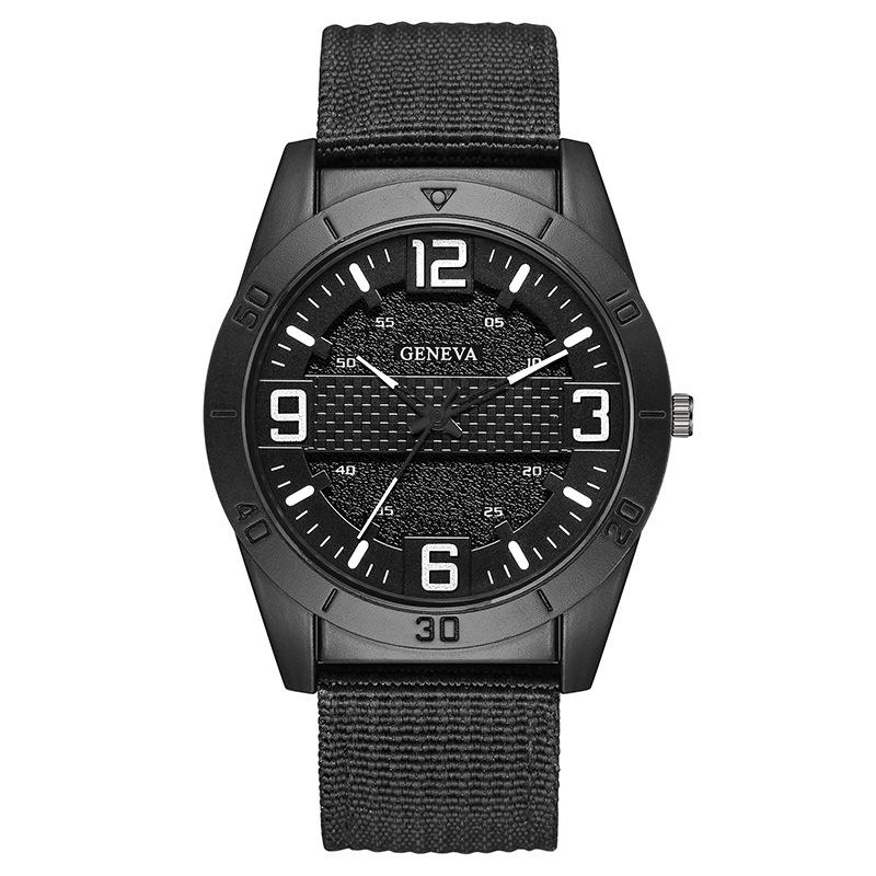 Модные цифровые черные мужские часы мужские часы с холщовым ремешком мужские часы