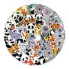 50 Photos of Panda Tiger Graffiti Stickers Skateboard Mobile Phone Kettle Hand Tent Creative Stickers Cute Pet