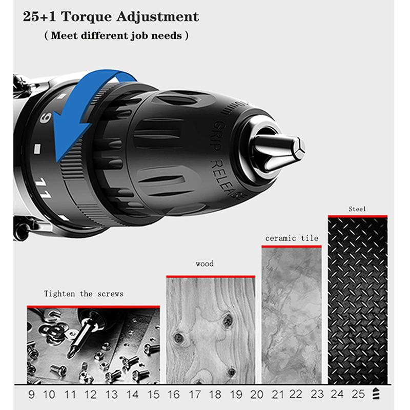 Набор аккумуляторных дрелей, электрическая отвертка, мини-беспроводной привод с зарядным устройством, переменная скорость, электроинструменты «сделай сам»
