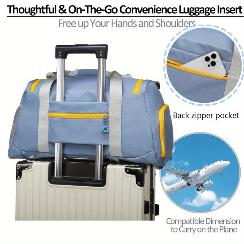 Дорожная сумка-дафл из нейлона большой вместимости с отделением для обуви и разделением на влажное/сухое, многофункциональная спортивная сумка-дафл для мужчин и женщин