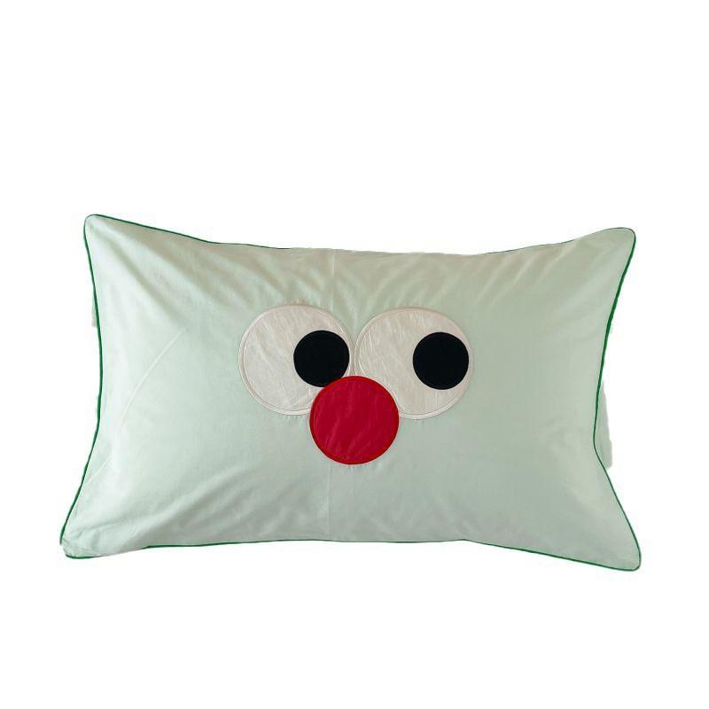 Soft Cotton Washed Pillowcase Kids Toddlers 30x50cm 48x74cm Cartoon Print Hypoallergenic Sleep Accessory