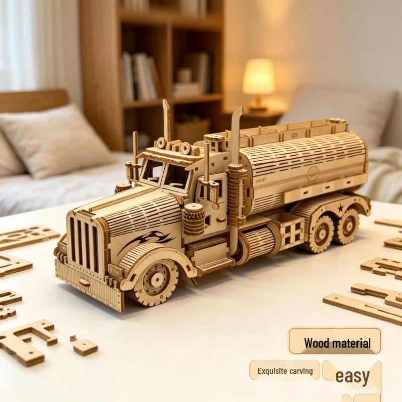 3D Деревянная модель нефтяного танкера - Ручная сборка DIY