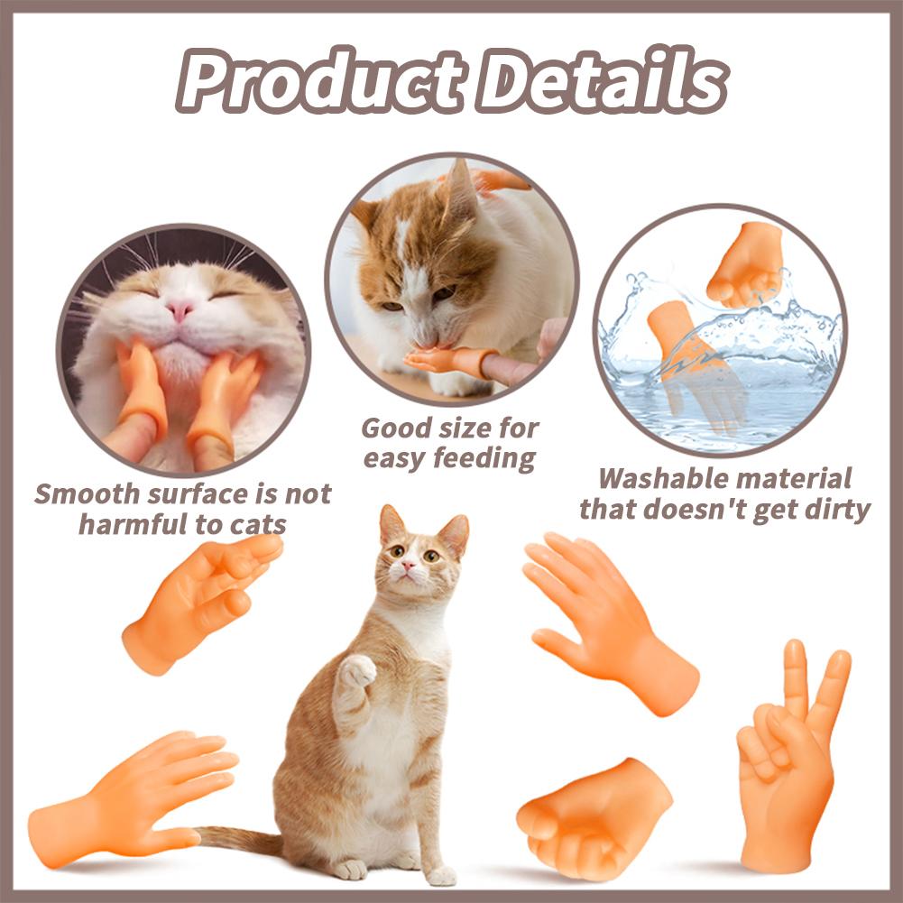 Tiny Finger Hands, Funny Mini Hands Puppets, Miniature Small Hands, Realistic Design Mini Hand, Cat Toys, Gag Performance Party Favors