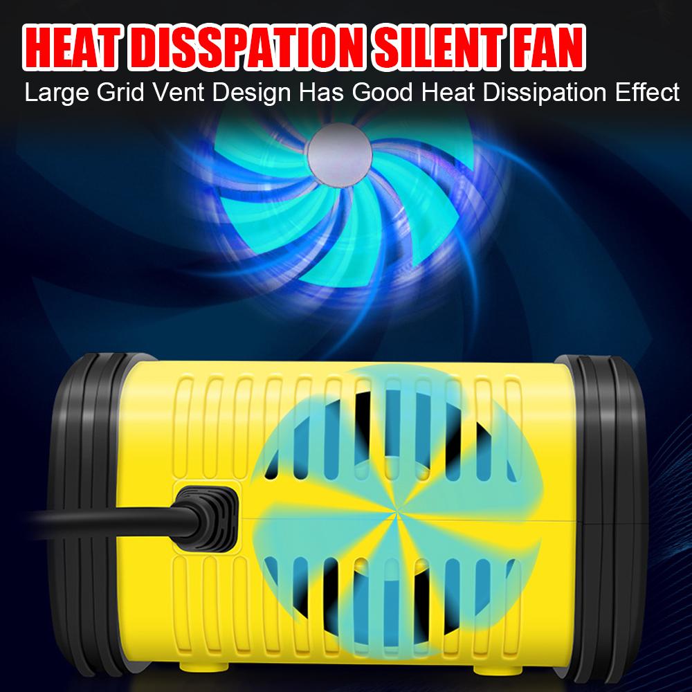 Импульсный ремонт с цифровым дисплеем для LiFePo4, влажные и сухие свинцово-кислотные гелевые аккумуляторы AGM, умное автомобильное зарядное устройство, 12 В/10 А, 24 В/6 А