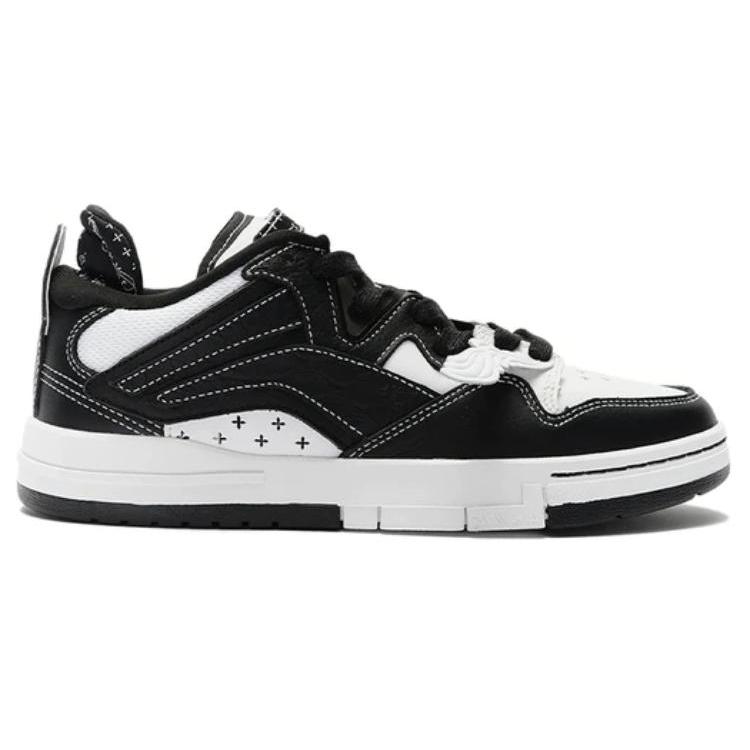 SMFK x Li Ning Wave Pro Низкие Кеды для Скейтбординга Мужские Черно-Белые AECS085-1