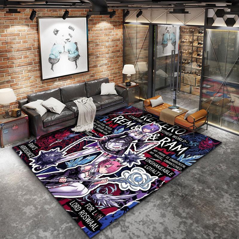 Re Zero Carpet Rug For Living Room Bedroom Home Sofa Decoration Kids Play Nonslip Floor Mat