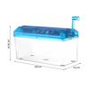 ABS Hand Shredder Hand Crank Mini Manual Shredder Transparent Eco-Friendly Documents Paper Cutting Tool Birthday Gift