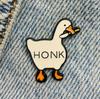 New Enamel Pin Goose Funny Geese Honk Outer Space Metal Pin Gift Birthday 1 Piece