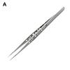 Stainless Steel Electronics Precision Curved/Straight Tip Tweezers Repair Tool