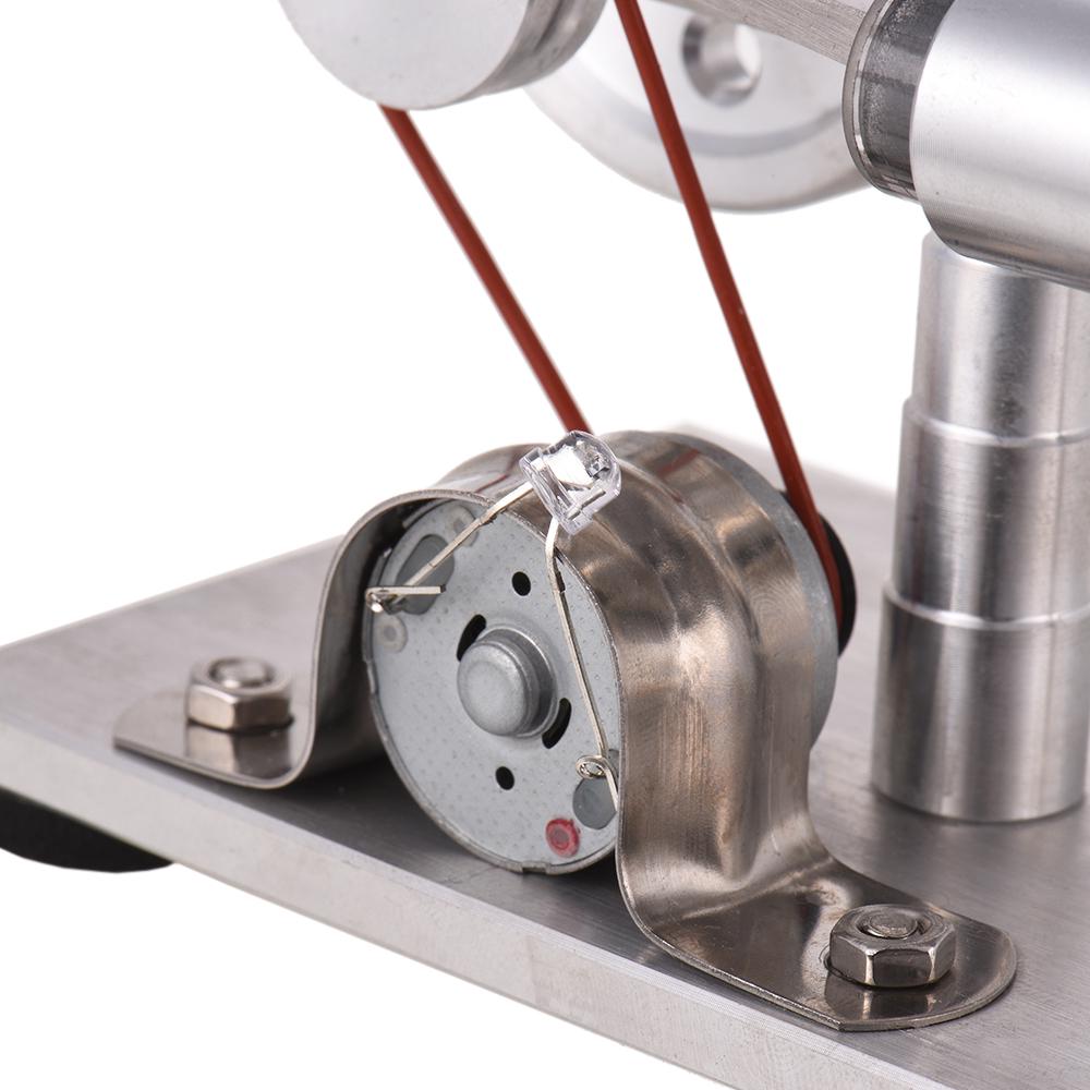 Aibecy Hot Air Stirling Engine Motor Model Electricity Power Generator with LED Physics Educational