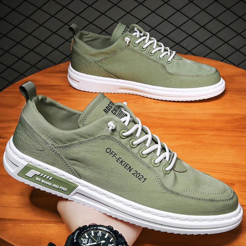 Мужские вулканизированные туфли на плоской подошве, нескользящие, износостойкие, дышащие, модные, парусиновые, повседневные туфли, брендовая обувь для мужчин