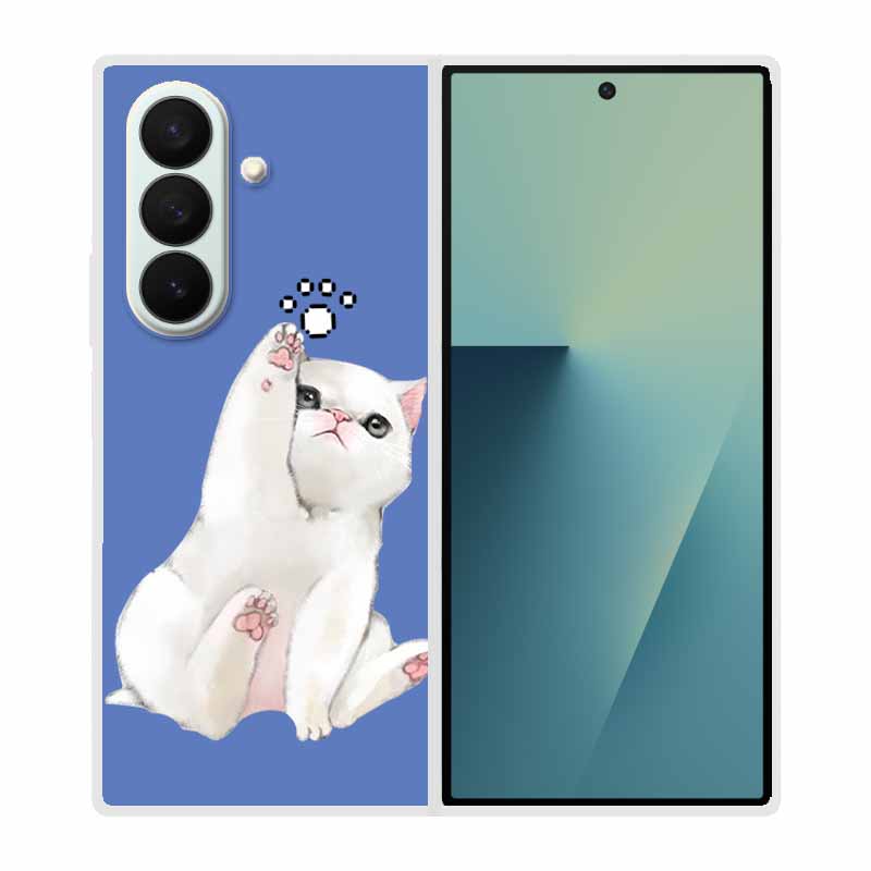 Phone Case For Samsung Galaxy Z Fold7 Fold6 Fold5 Fold4 Fold3 Fold2 Fold 7 6 5 4 3 2 Hard Plastic Cover Clear Transparent Shield