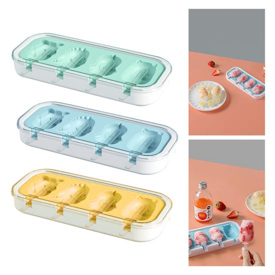 Yousheng 1 набор форм для мороженого из пищевого высокопрочного силикона, формочки для мороженого с пылезащитной крышкой для дома