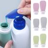 Silicone Travel Bottle Leak Proof Refillable Squeeze Containers Small Empty Travel Size Bottle for Shampoo 60/90ml