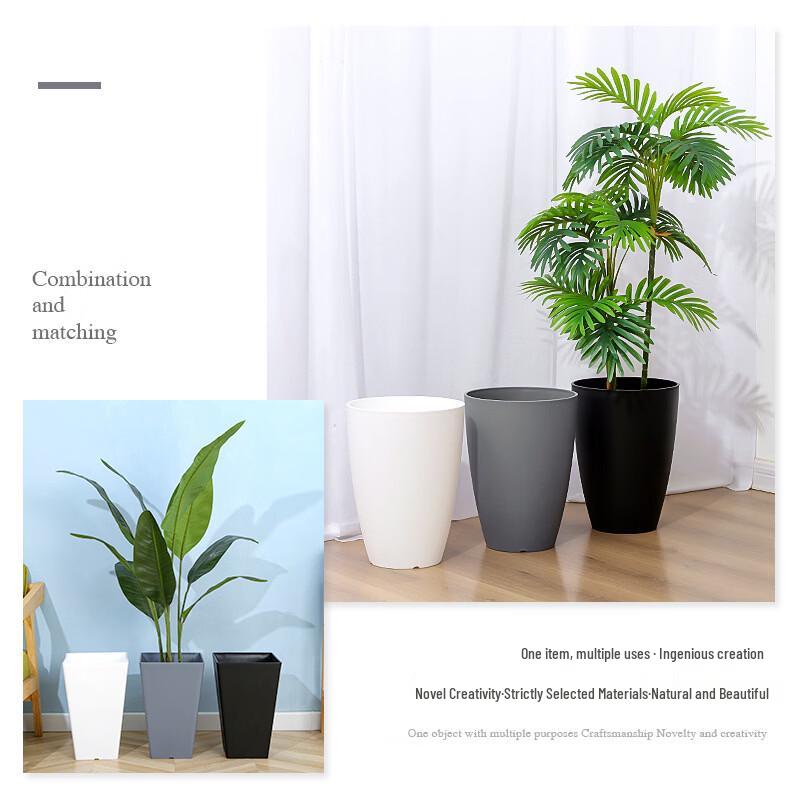 HC Plastic Resin Tall Flower Pot