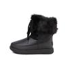 Warm Comfortable Soft Versatile Trendy Short Snow Boots Women Boots Black 1105769-BLK