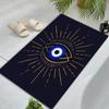 Blue Mystic Hamsa Hand Celestial Symbols Carpet Printing Home Decor Room Art Dormitory Decoration