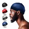 Сплошные цветные мужские шляпы Durag, дышащая многоцветная кепка Durag, капот, волнистые кепки, мужские