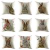 Ramidos Easter Sofa Bed Home Decoration Festival Rabbit Case Cushion Cover
