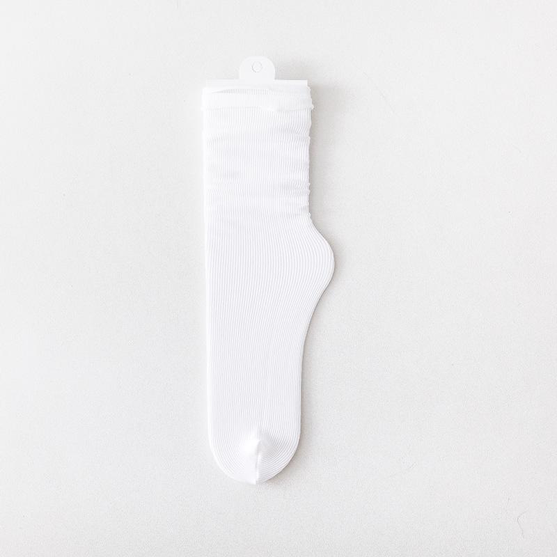 Женские носки из ледяного шелка, летние ультратонкие крутые носки, яркие, сладкие дышащие носки, Calcetines De Mujer Femmes Chaussettes