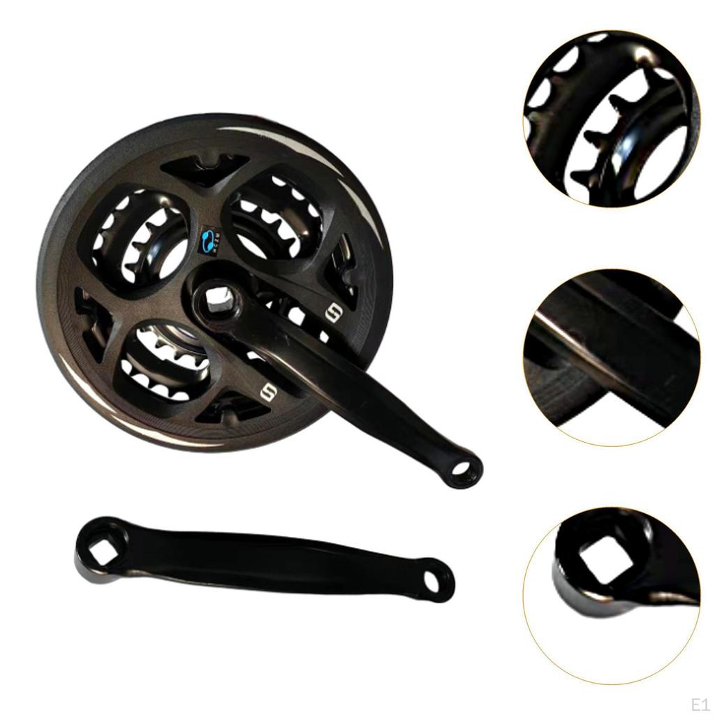 Велосипедная система шатунов 42/32/24T квадратная коническая звездочка легкий алюминиевый сплав простая установка 8/9 скоростей