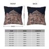 Boho Rose Gold Floral Mandala Square Pillowcase Polyester Linen Velvet Pattern Decorative Pillow Case Sofa Cushion Cover 45X45
