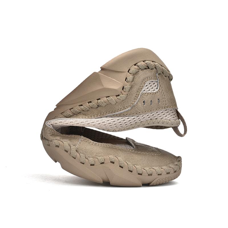 Дышащая повседневная обувь ручной работы, мужские лоферы, удобная обувь для вождения, мокасины, мужская обувь на плоской подошве