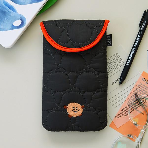 LINE FRIENDS BT21 SHOOKY Winter Quilted Multi Pouch
