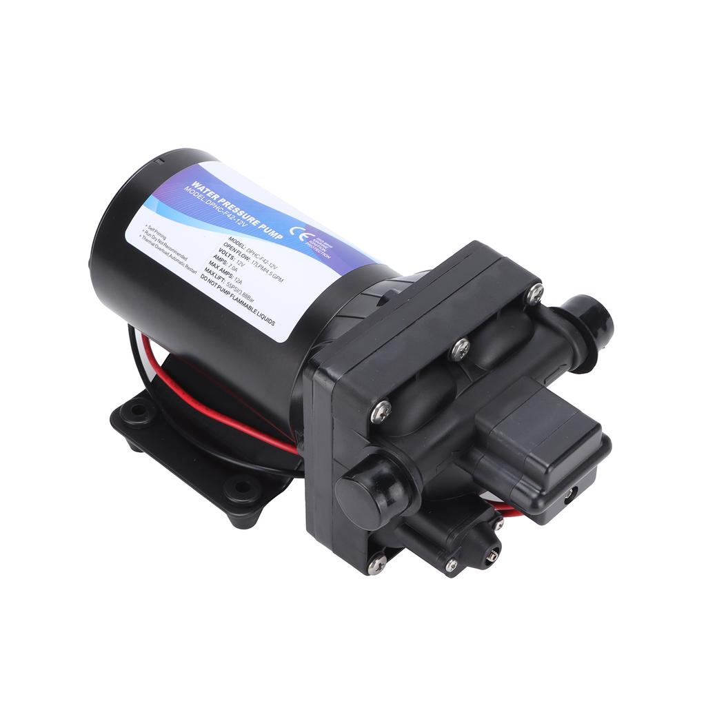 12V Электрический диафрагменный насос Автоматический самовсасывающий для автодома, яхты, лодки, сада