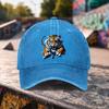 Overbearing Tiger Print Washed Baseball Cap Unisex Duckbill Hat for Outdoor Sports  Daily Casual Wear
