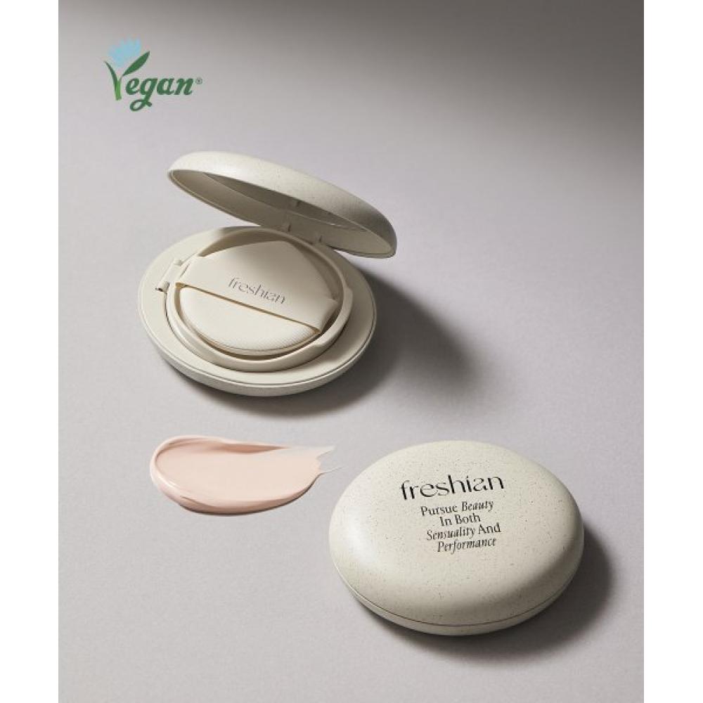 Freshian Тональный кушон Tone Up Яйцо 12 г Веганский SPF33 PA++