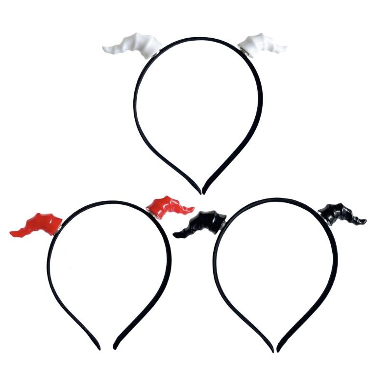 Devil Horn Hairband For Halloween Costume Parties Detachable Horn Hairband Hair Styling Accessory For Adult Kids Party