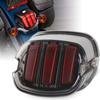 Smoked Lay Down Led Tail Light With License Plate Light For Harley Sportster 1200 Dyna Lowrider Fat Boy Road King Stop Lamps