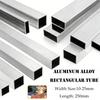 1 шт. Квадратная алюминиевая труба 6063, варианты ширины 10-25 мм, толщина стенки 1 мм, длина 250 мм для DIY, декоративного и промышленного использования