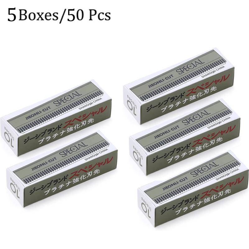 10/20/50 шт. Лезвия для бровей Нержавеющая сталь Микроблейдинг Триммер для бровей Удалитель волос на лице Сменная бритва Инструменты для макияжа и красоты