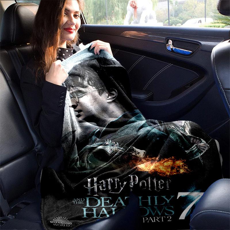 Harry Potter and the Deathly Hallows Part 2 Movie Poster PrintPrint Blanket, Soft Blanket For Sofa Office Bed And Travelling Daughter Birthd