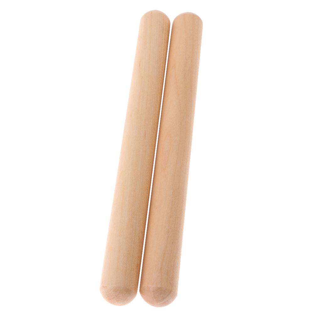 Classic Wooden Wood Color Rhythm Learning Musical Toy Musical Beating Rhythm Sticks Drum Sticks