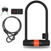 Противоугонный замок из углеродистой стали для велосипеда с U-образным замком, портативный мотоциклетный замок для горного велосипеда, защитный замок