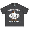 Mess with The Honk You Get The Bonk Funny Duck Meme Tshirt Unisex Unisex Hiphop Tshirt Summer Loose Casual Cotton Fashion Tshirts