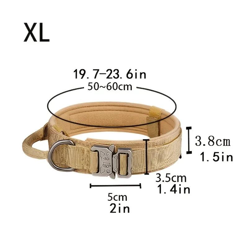 Тактический ошейник для охотничьей собаки, тяговый трос, цинковый сплав, имитация нейлона, липучка, регулируемый размер, аксессуары для охоты