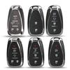 Jingyuqin 2/4/5/6 Buttons Remote Car Key Shell Fob Case For Chevrolet Camaro Equinox Cruze Malibu Spark Smart Key NO LOGO