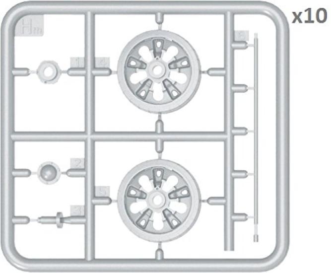 Miniart Wheel Set for Plastic Parts MA37056 1/35 T-54/T-55 (Early Model) Models,