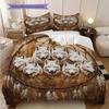 Wolf Pattern Bedding Quilt Set Quilt Cover Pillowcase Home Decoration Birthday Gift (1 * duvet cover + 2 * pillowcase, without core)